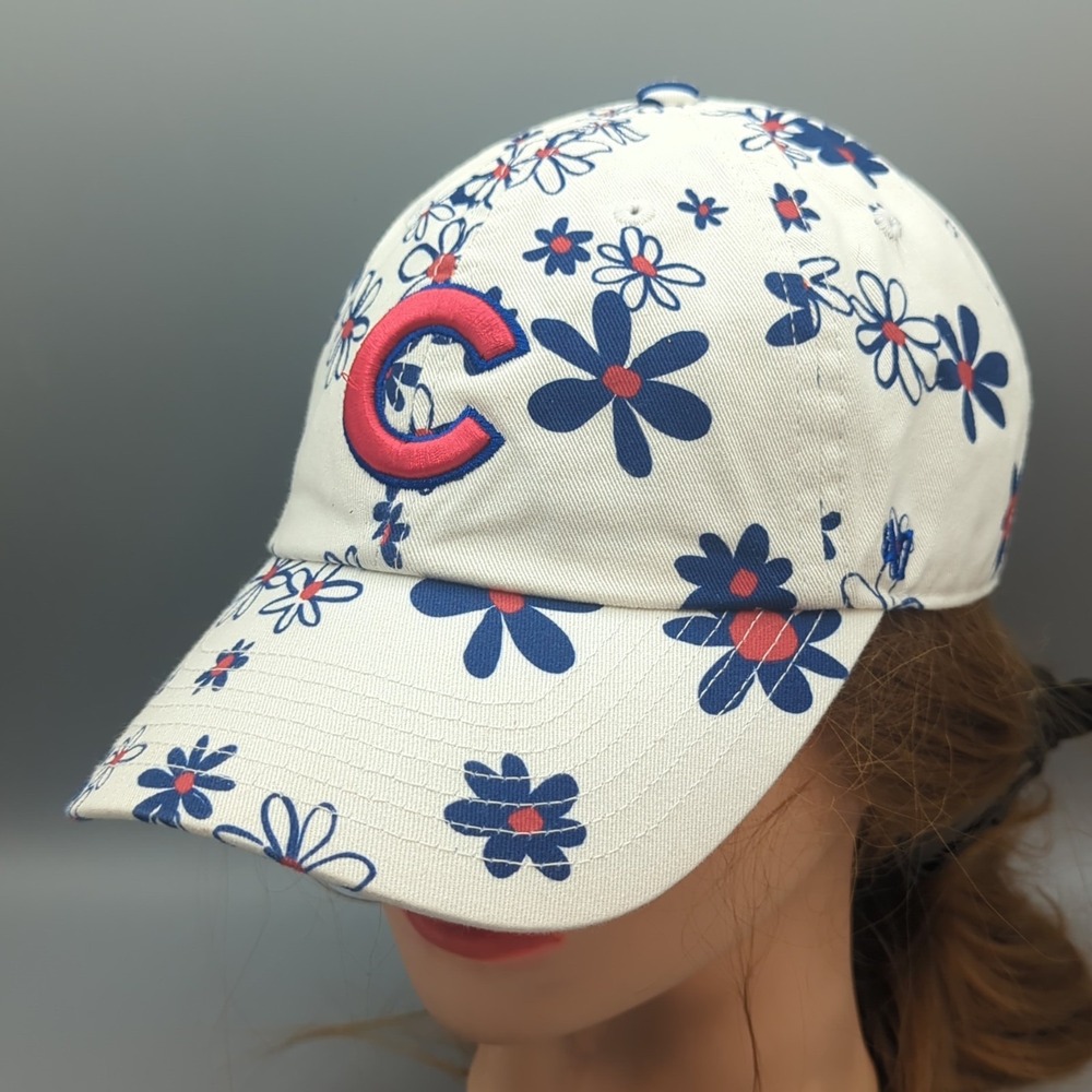 '47 Brand Chicago Cubs Floral White Hat Cap Youth Adjustable Strapback